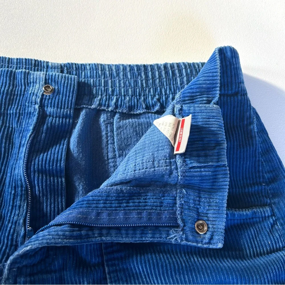 Vintage OP Ocean Pacific blue corduroy shorts 33 - Picture 14 of 15